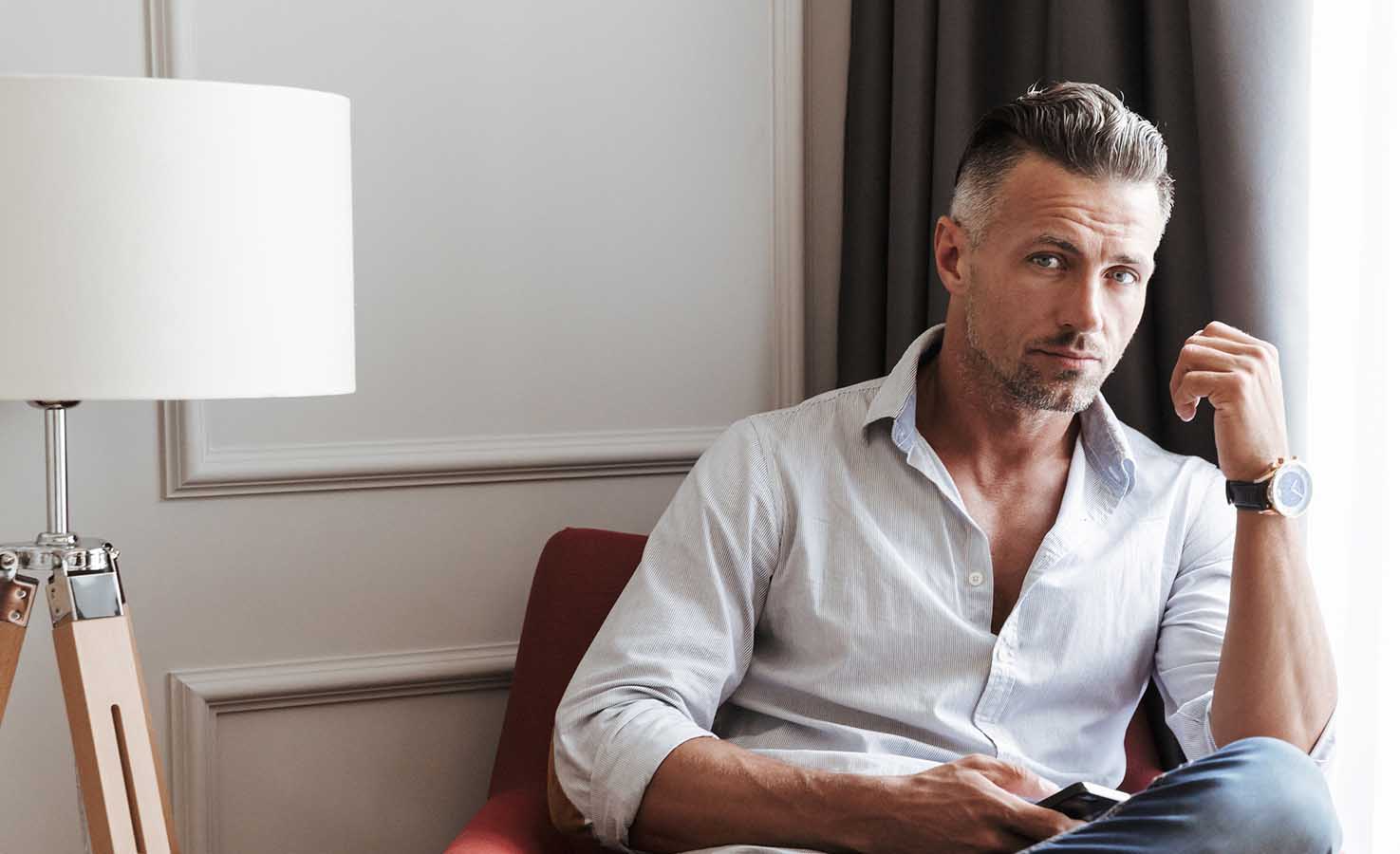 male cosmetic surgery patient